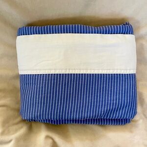 Socialite Stripe Queen Flat Sheet, 4 inch White Cuff, EUC by Ralph Lauren